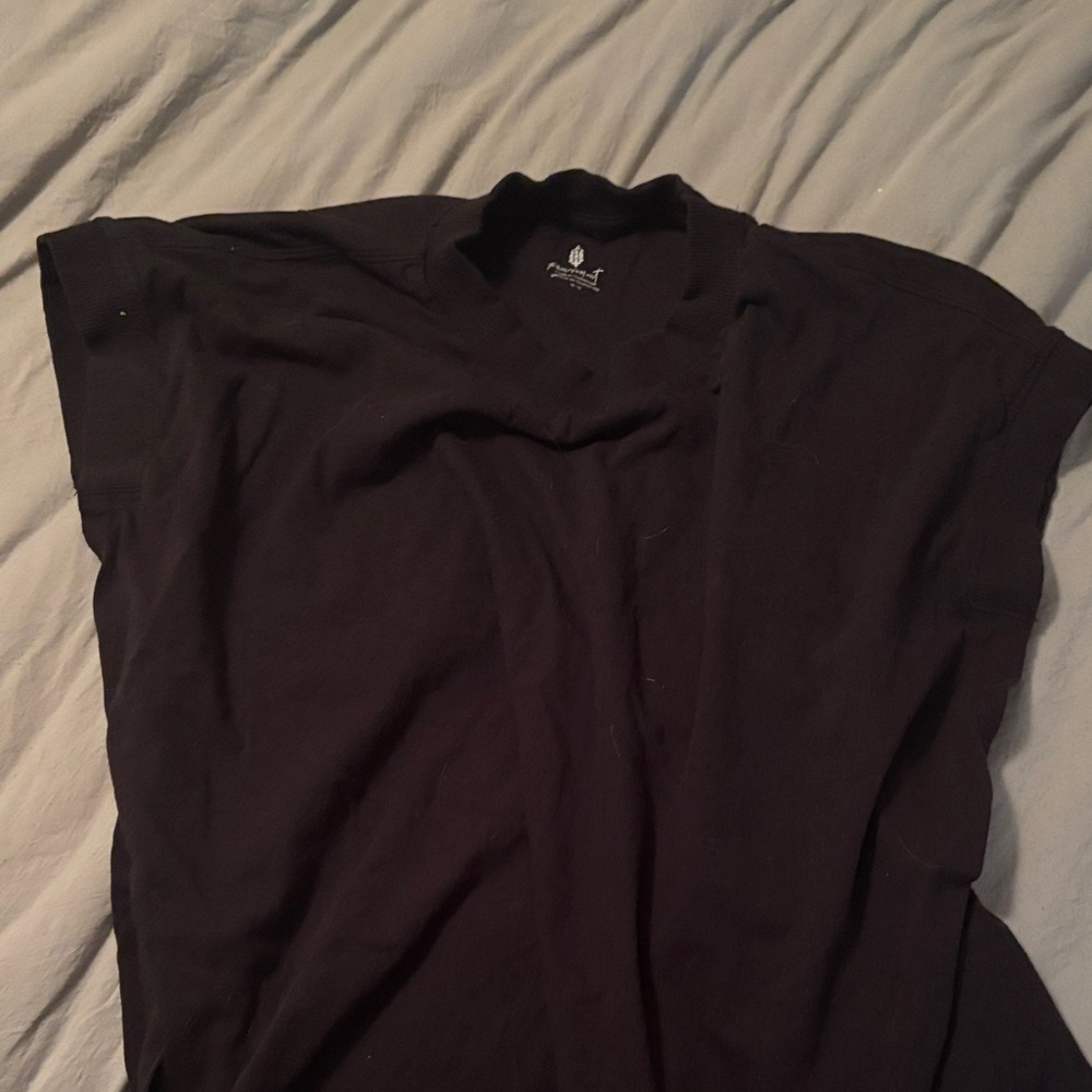 Oversized black free people tank top - M